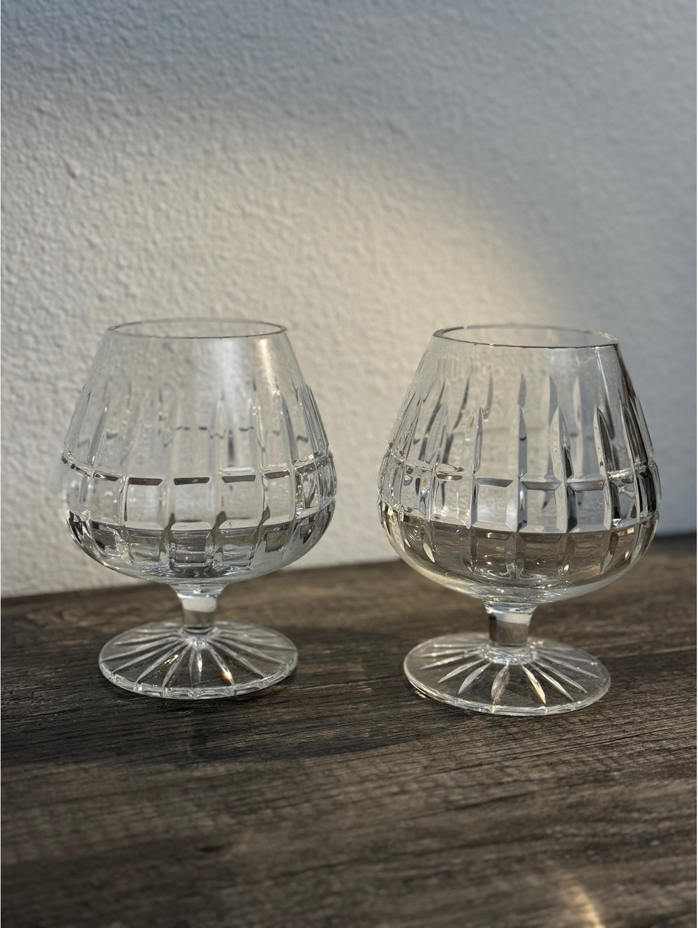 Mikasa Arctic Lights Crystal Brandy Cognac Snifters 5.75” Set of 2